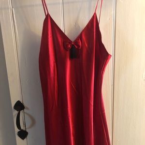 Red satin Chemise (Victoria’s secret)